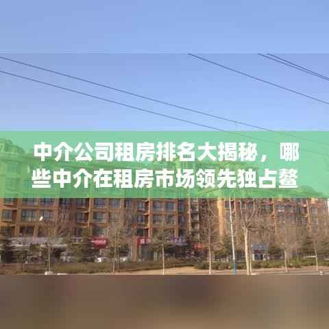 中介公司租房排名大揭秘，哪些中介在租房市场领先独占鳌头？